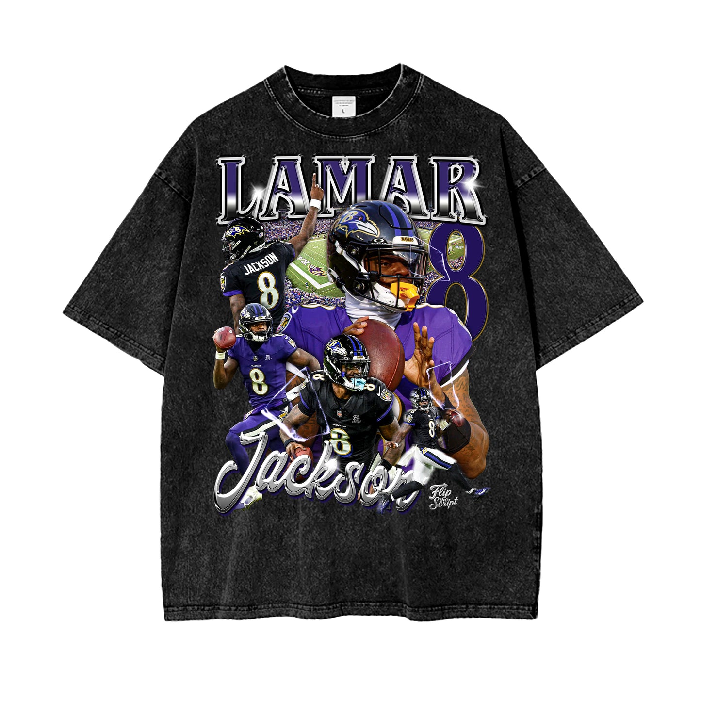 Lamar Jackson Vintage Graphic Tee