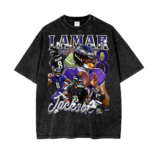 Lamar Jackson Vintage Graphic Tee