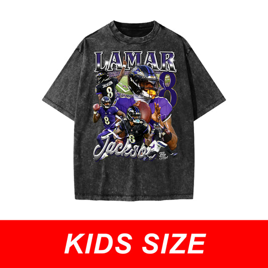 KIDS Lamar Jackson Vintage Graphic Tee