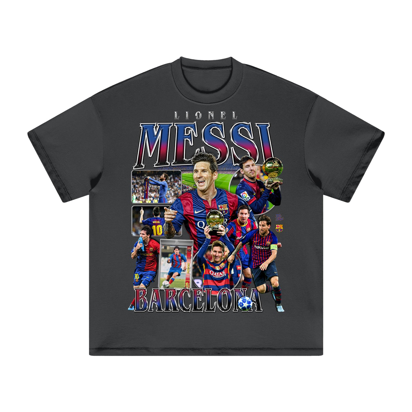 Barcelona Lionel Messi HEAVY Cotton Tee