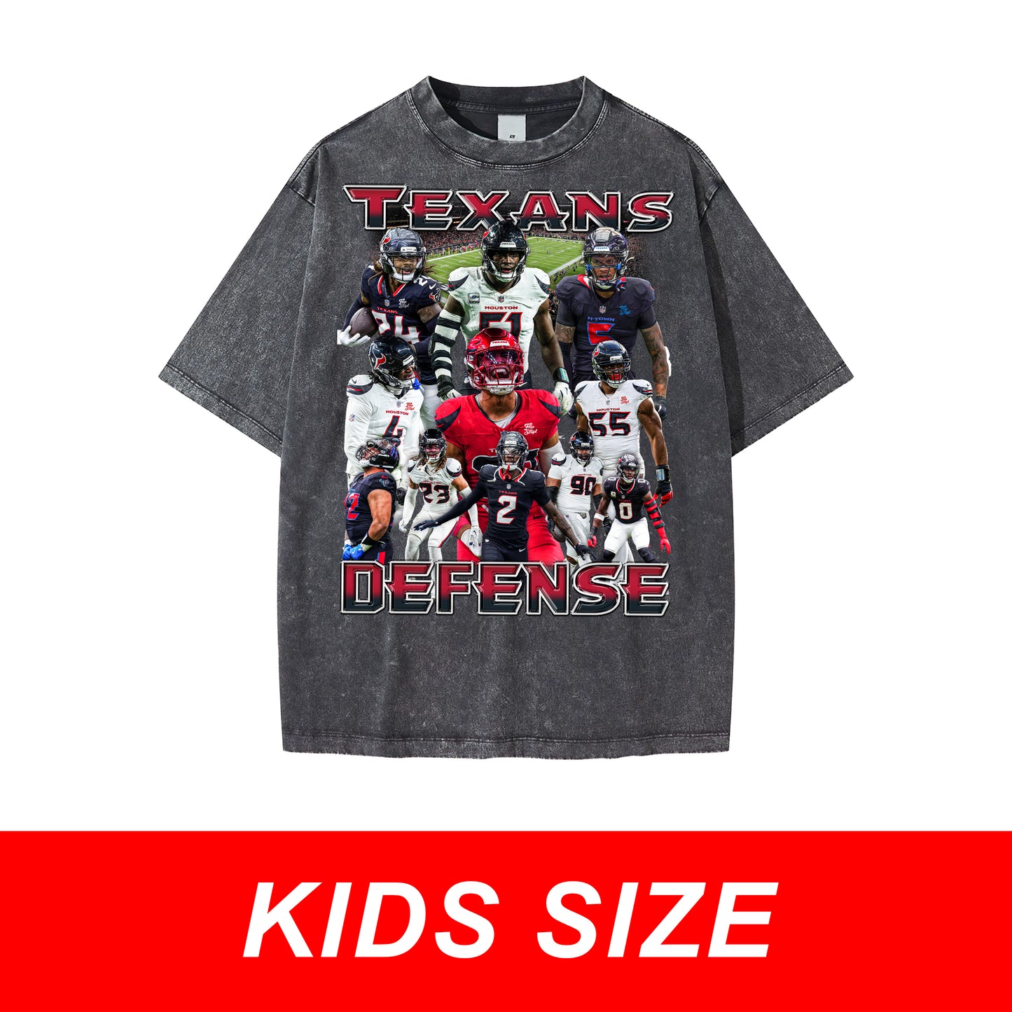 KIDS Texans Defense Vintage Graphic Tee