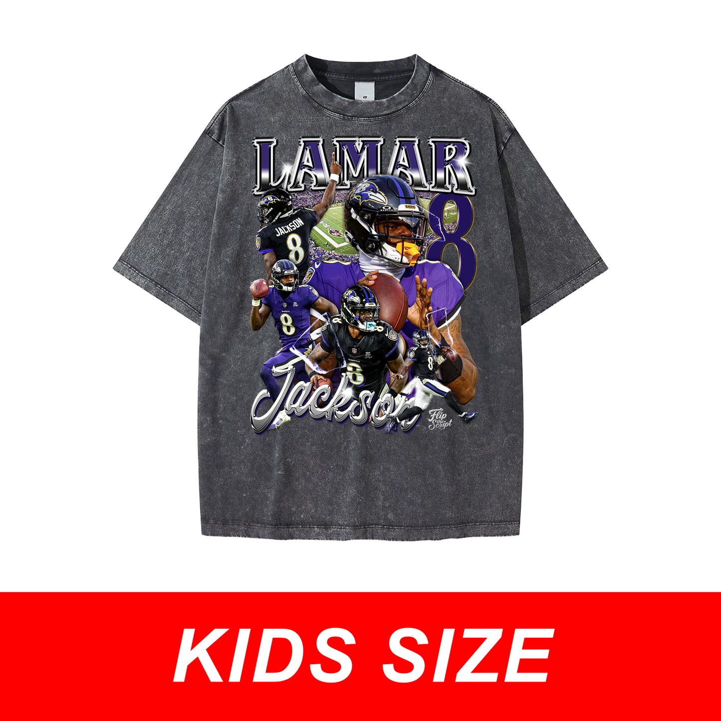 KIDS Lamar Jackson Vintage Graphic Tee