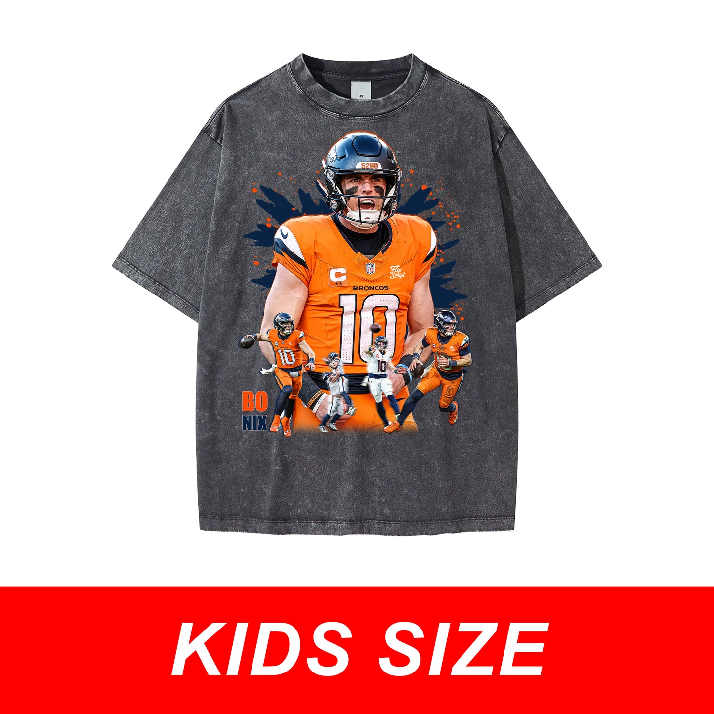 KIDS Bo Nix Vintage Graphic Tee