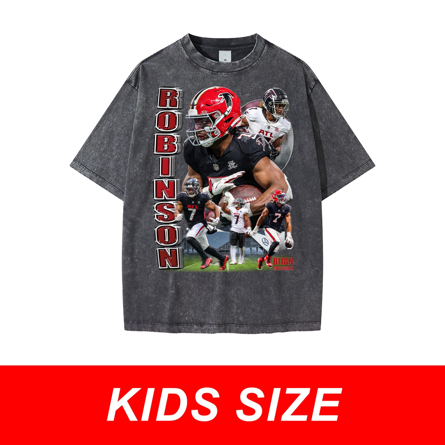 KIDS Bijan Robinson Vintage Graphic Tee