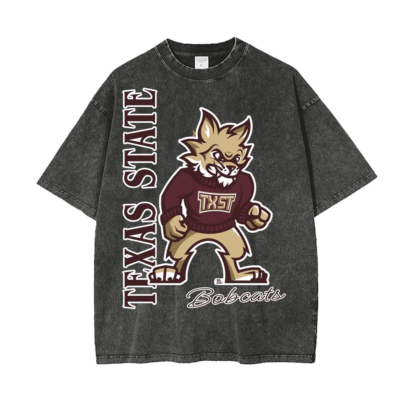 Texas State Boko the Bobcat Vintage Graphic Tee