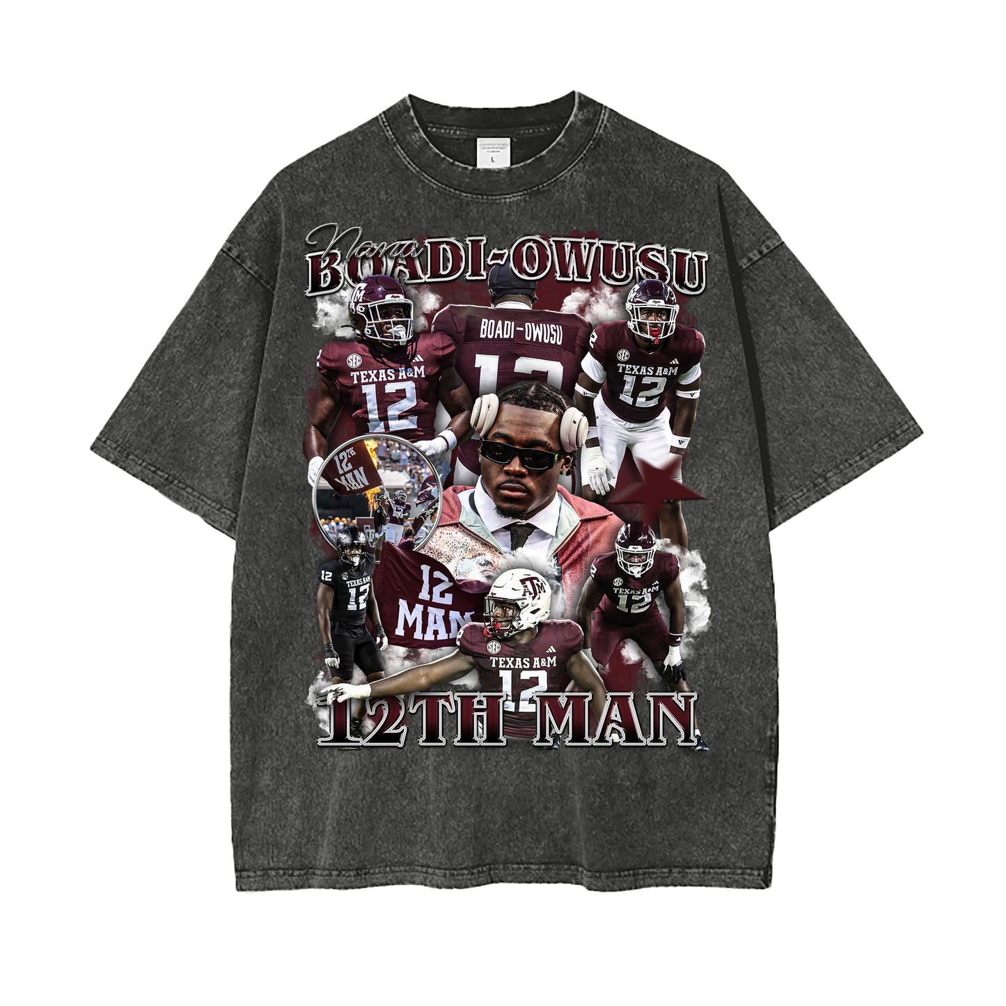 Nana Boadi-Owusu 12th Man Vintage Graphic Tee