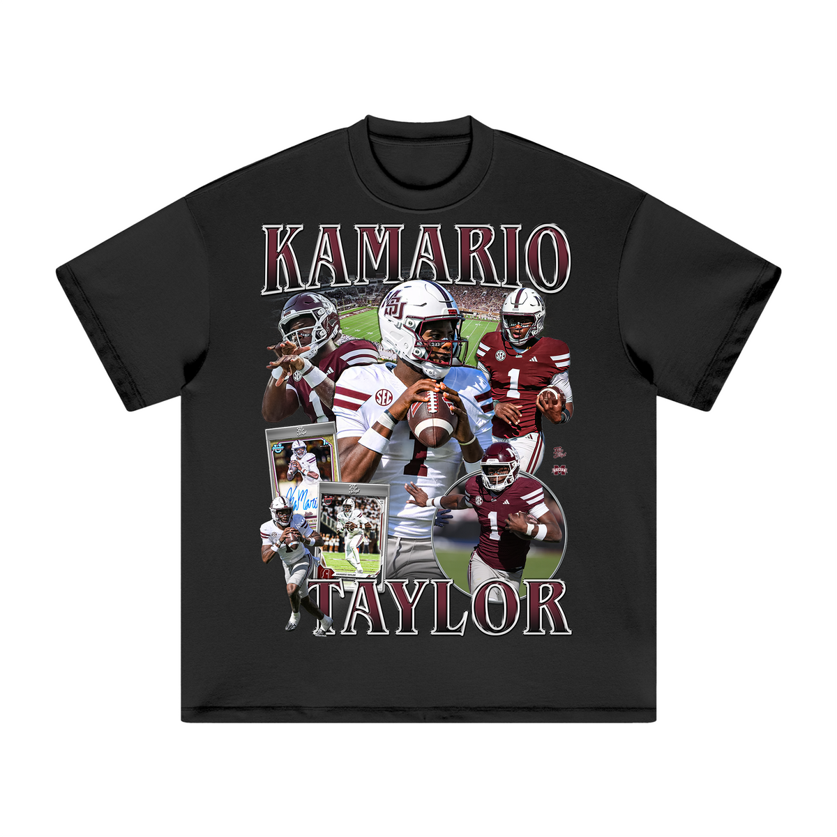 Kamario Taylor HEAVY Cotton Tee in Black