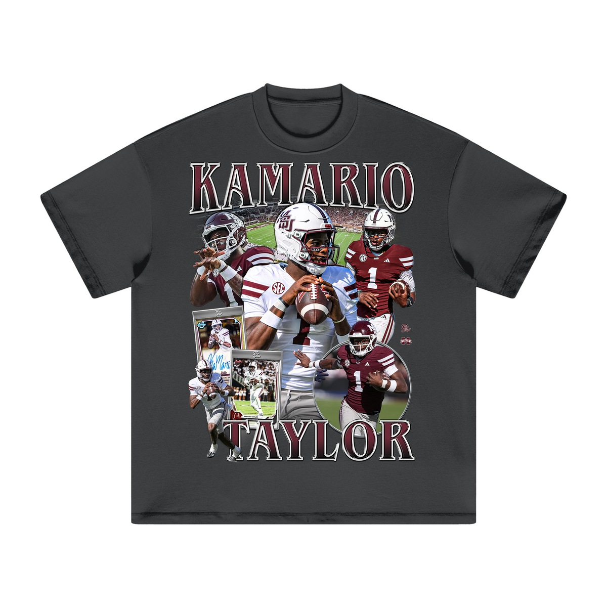 Kamario Taylor HEAVY Cotton Tee in Carbon Gray