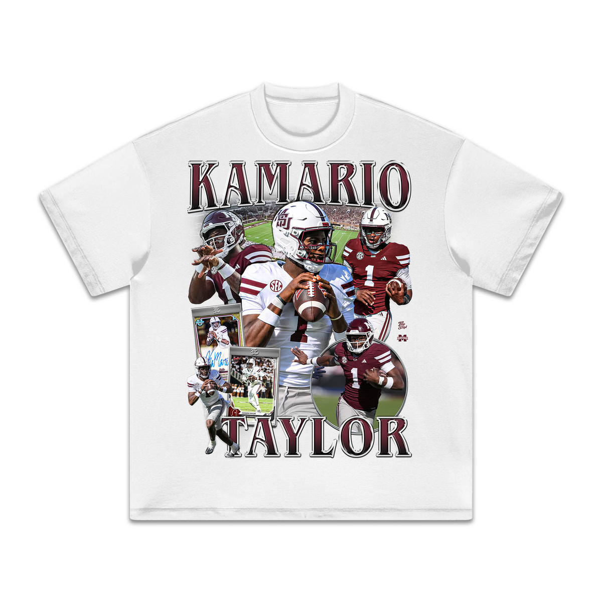Kamario Taylor HEAVY Cotton Tee in White
