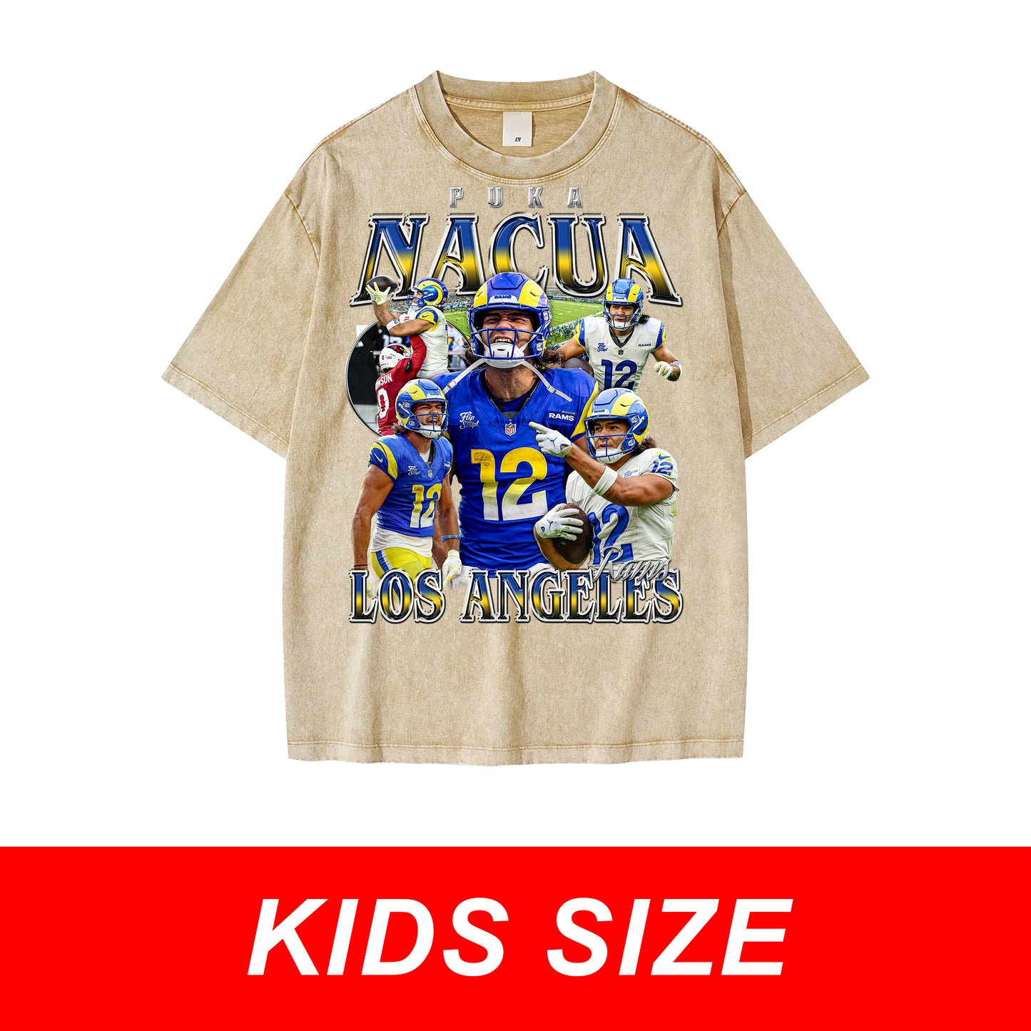 KIDS Puka Nacua Vintage Graphic Tee
