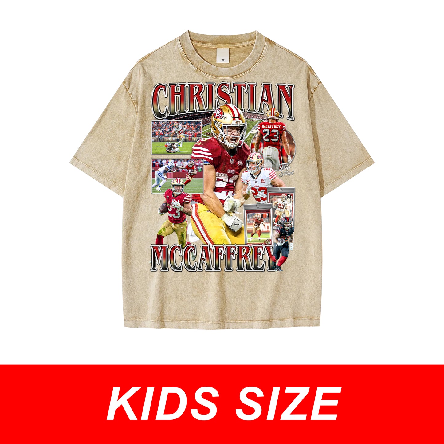 KIDS Christian McCaffrey Vintage Graphic Tee