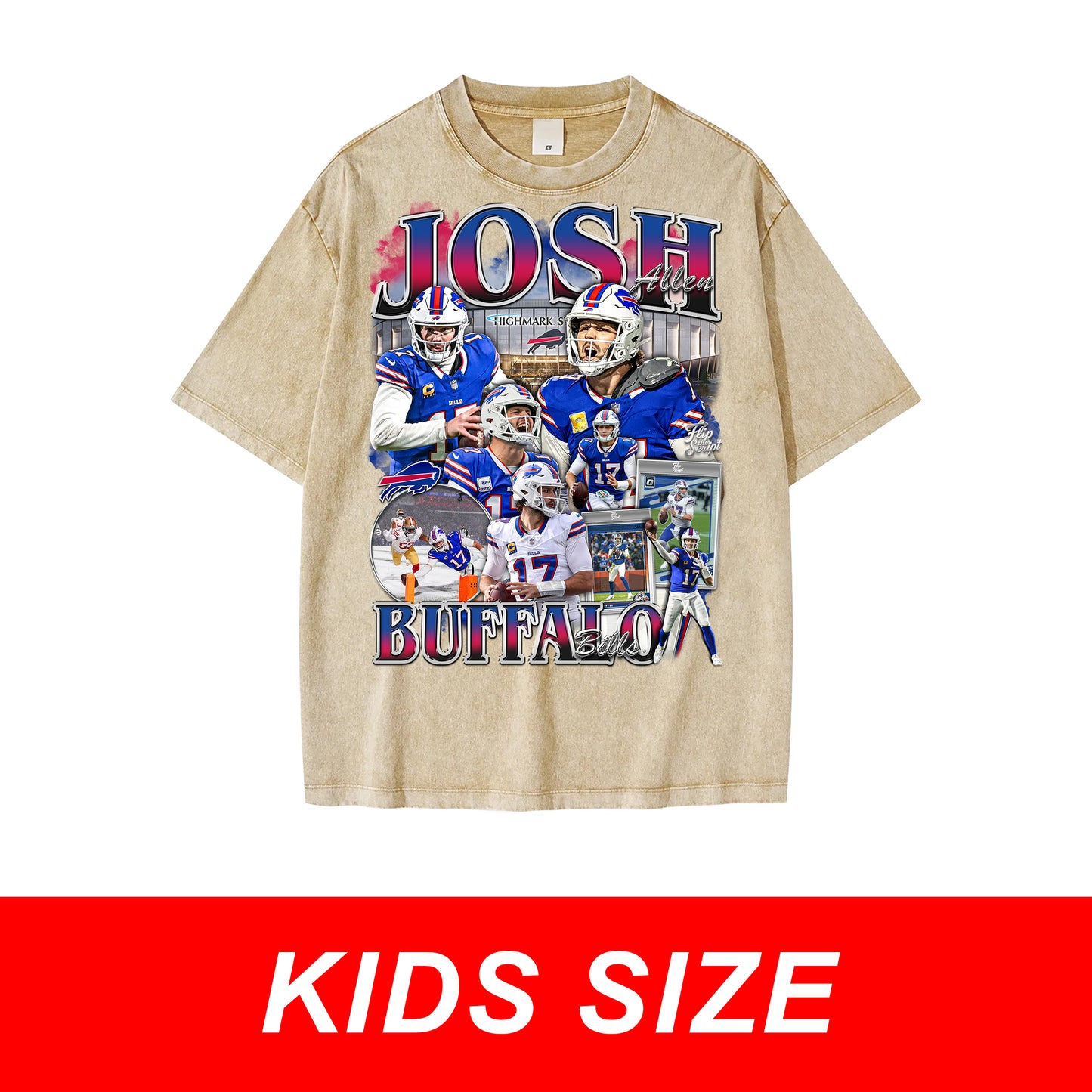 KIDS Josh Allen Vintage Graphic Tee