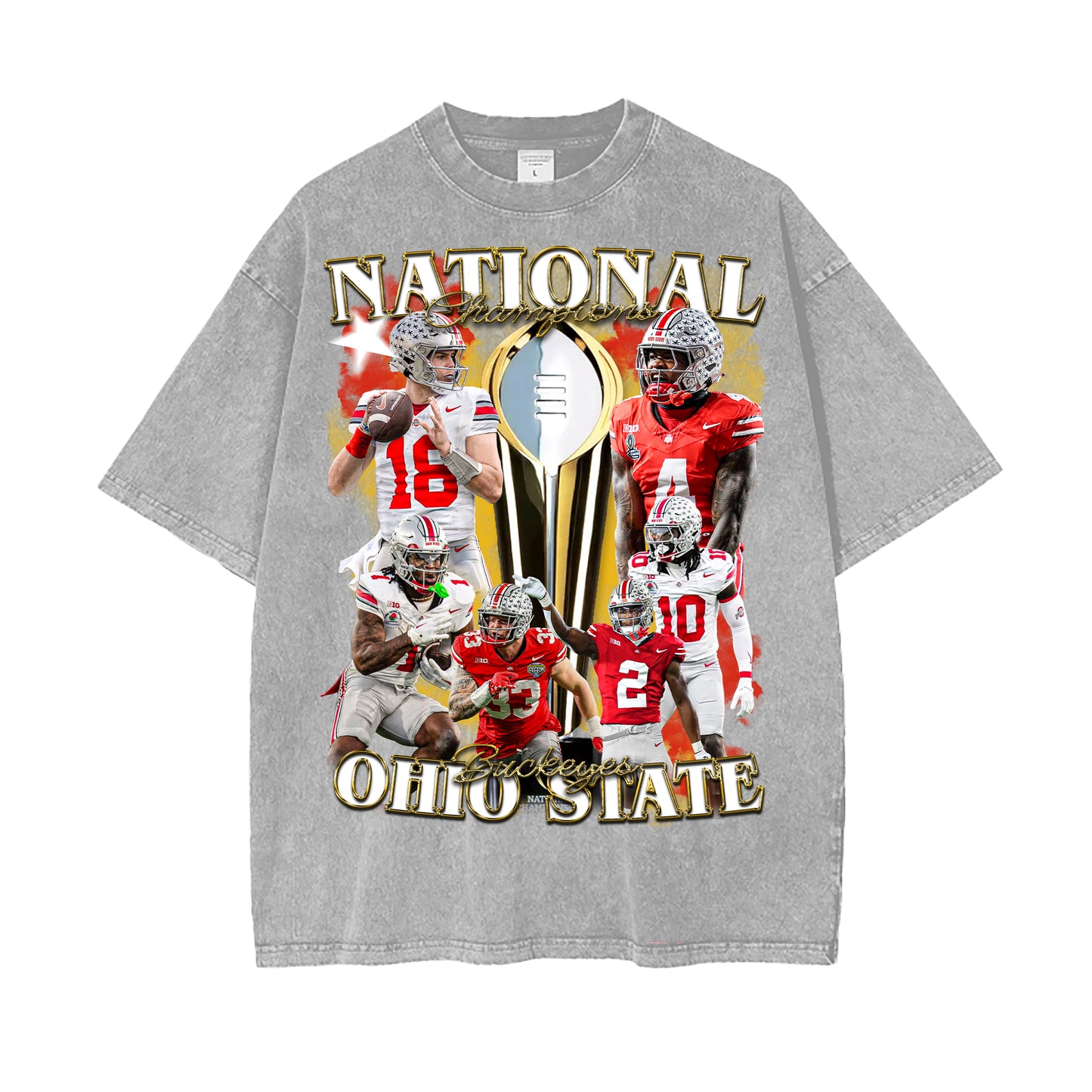 Ohio State 2024-25 Football National Champions Vintage Graphic Tee