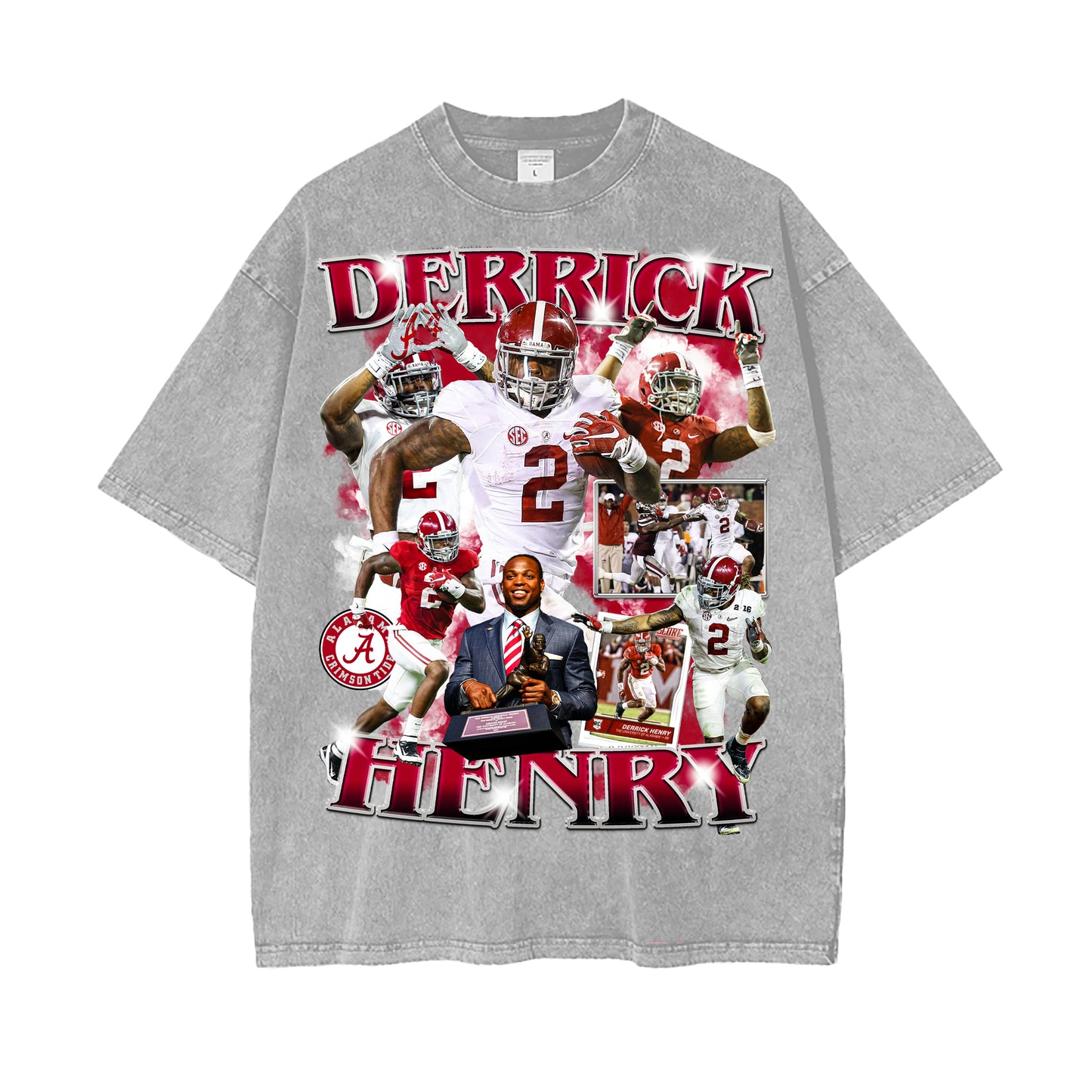 Derrick Henry Alabama Vintage Graphic Tee