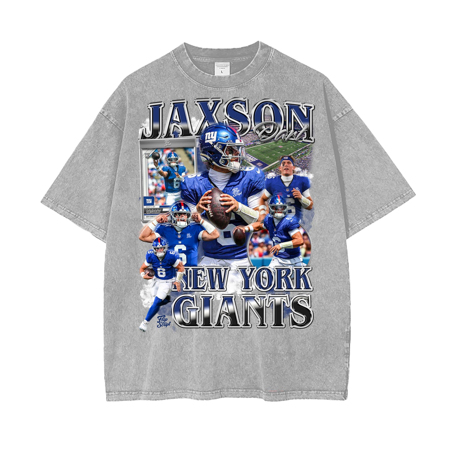 Jaxson Dart Giants Vintage Graphic Tee