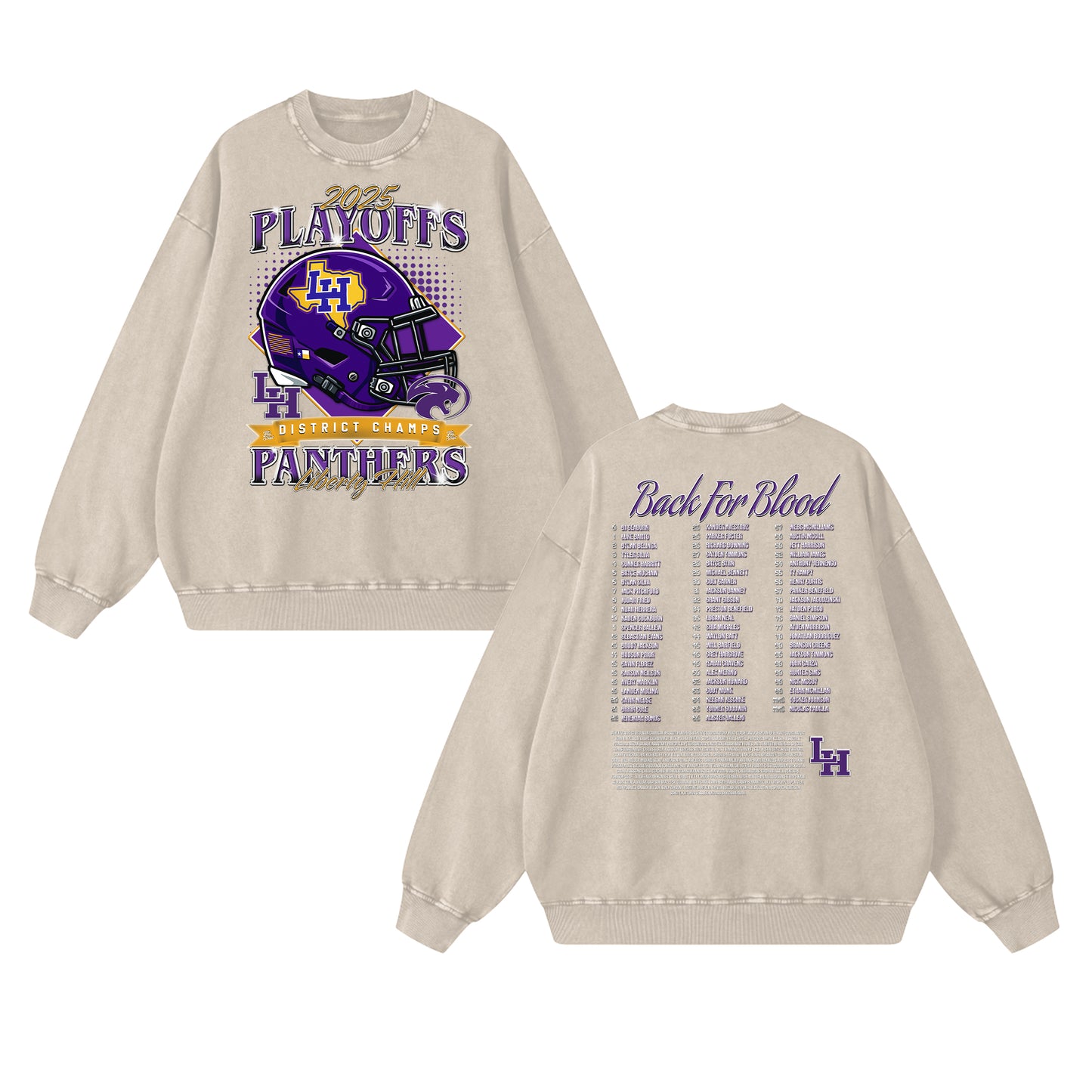 2025-26 Liberty Hill Softball Oversized Vintage Crewneck