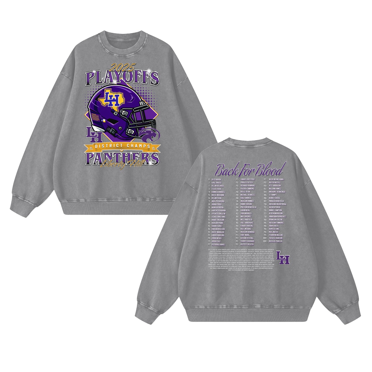 2025-26 Liberty Hill Softball Oversized Vintage Crewneck