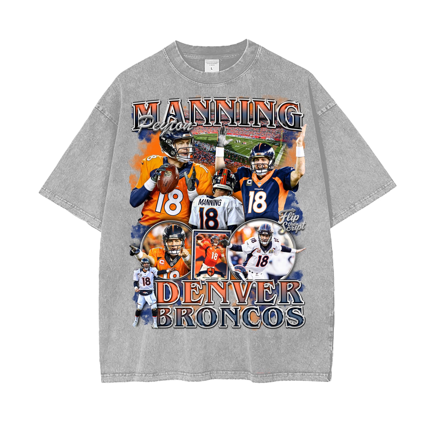 Peyton Manning Broncos Vintage Graphic Tee