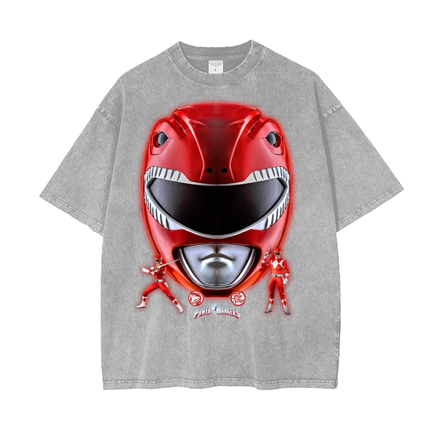 Red Mighty Morph Power Ranger Vintage Graphic Tee