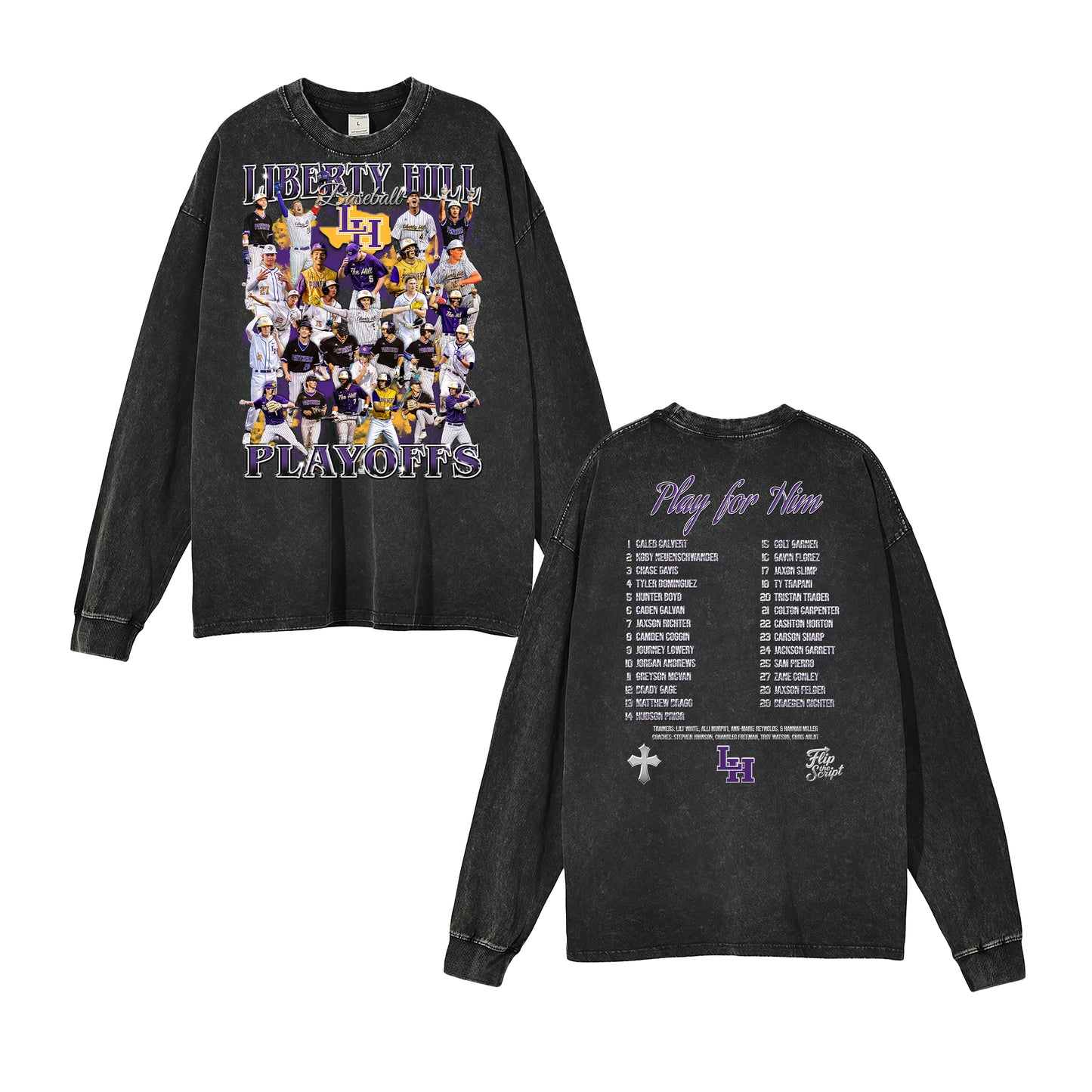 2025-26 Liberty Hill Baseball Vintage Long Sleeve