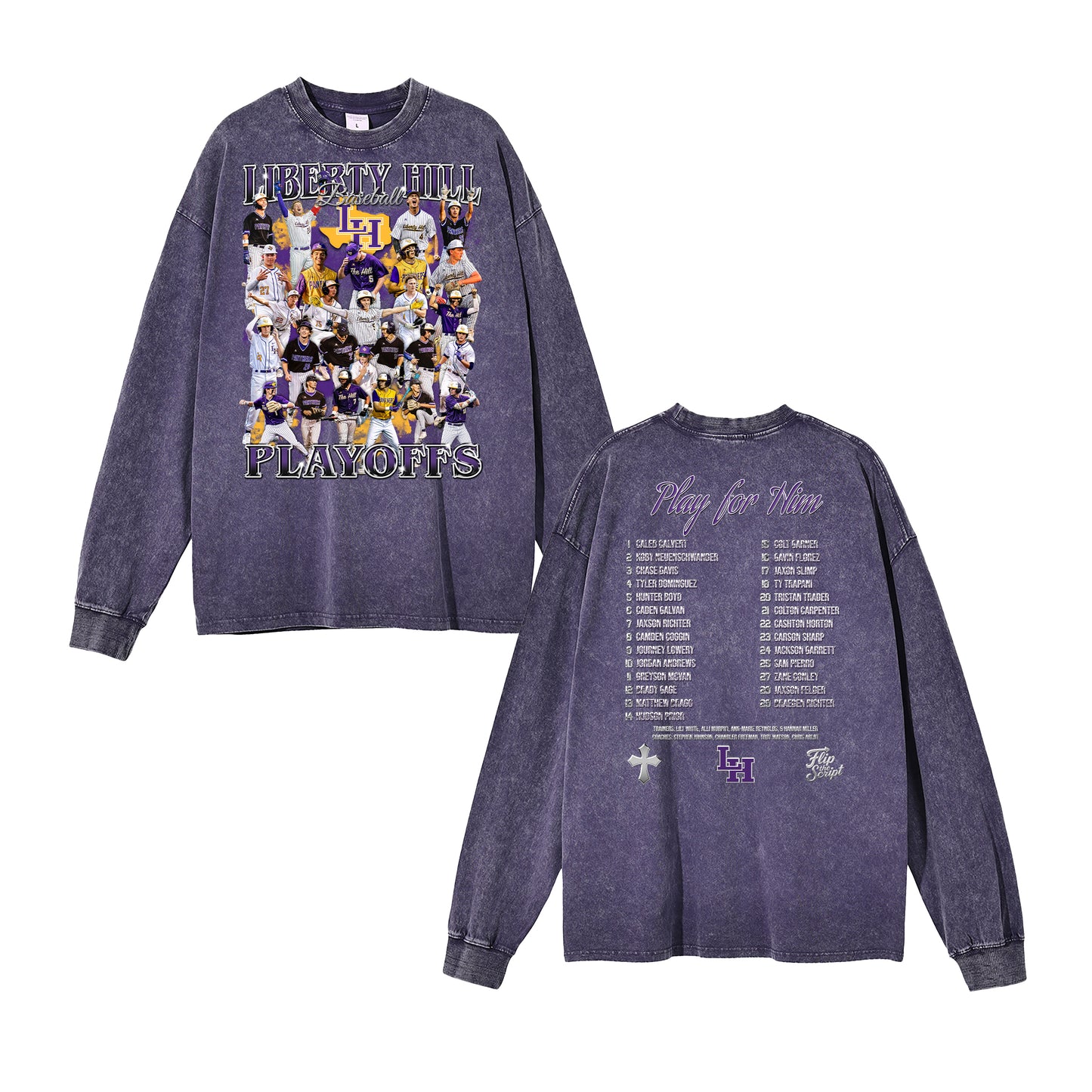 2025-26 Liberty Hill Baseball Vintage Long Sleeve