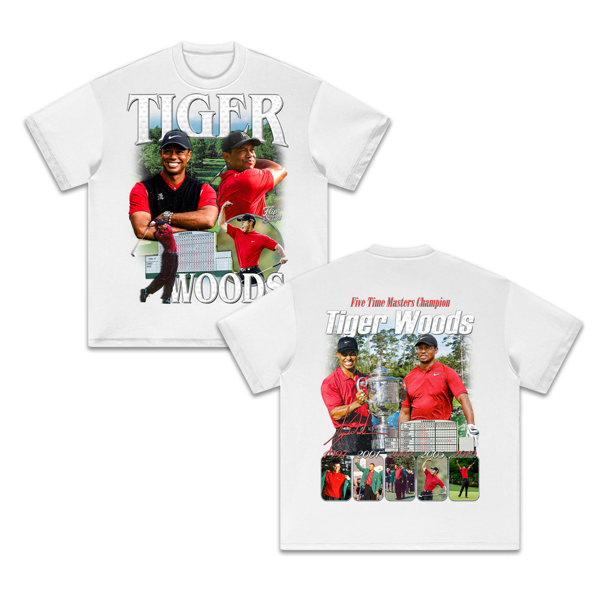 Tiger Woods HEAVY Cotton Tee — white