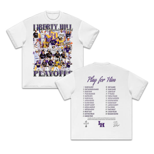 2025-26 Liberty Hill Baseball Playoffs HEAVY Cotton Tee