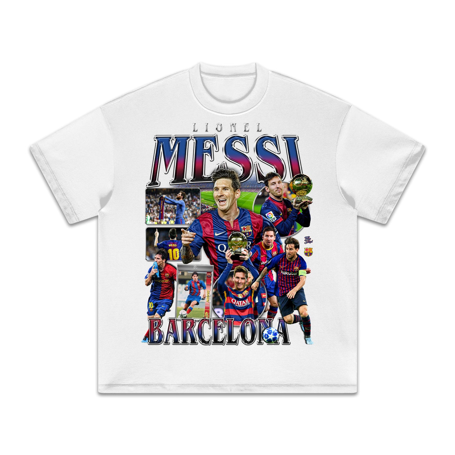 Barcelona Lionel Messi HEAVY Cotton Tee